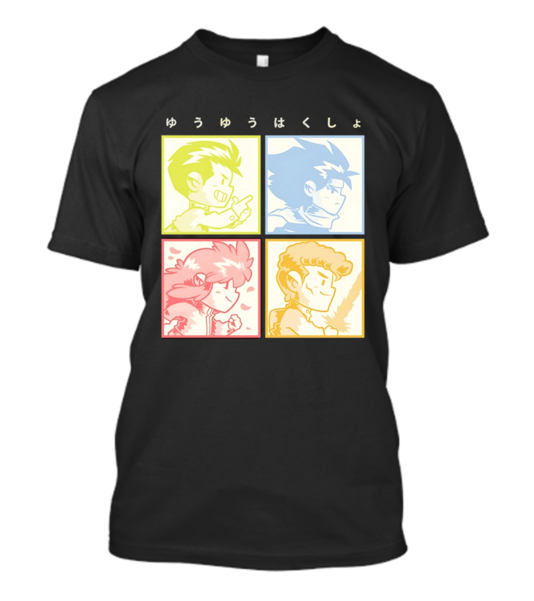 YuYu Hakusho Characters Yusuke Urameshi Hiei Kurama Kazuma Kuwabara T-Shirt