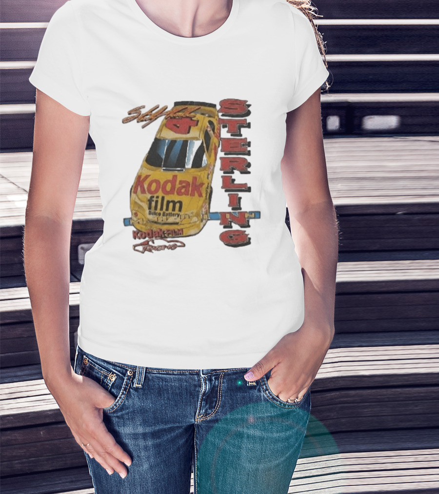 AJ Dillon Kodak Racing Sterling Marlin Kodak Film Delco Battery Car T-Shirt