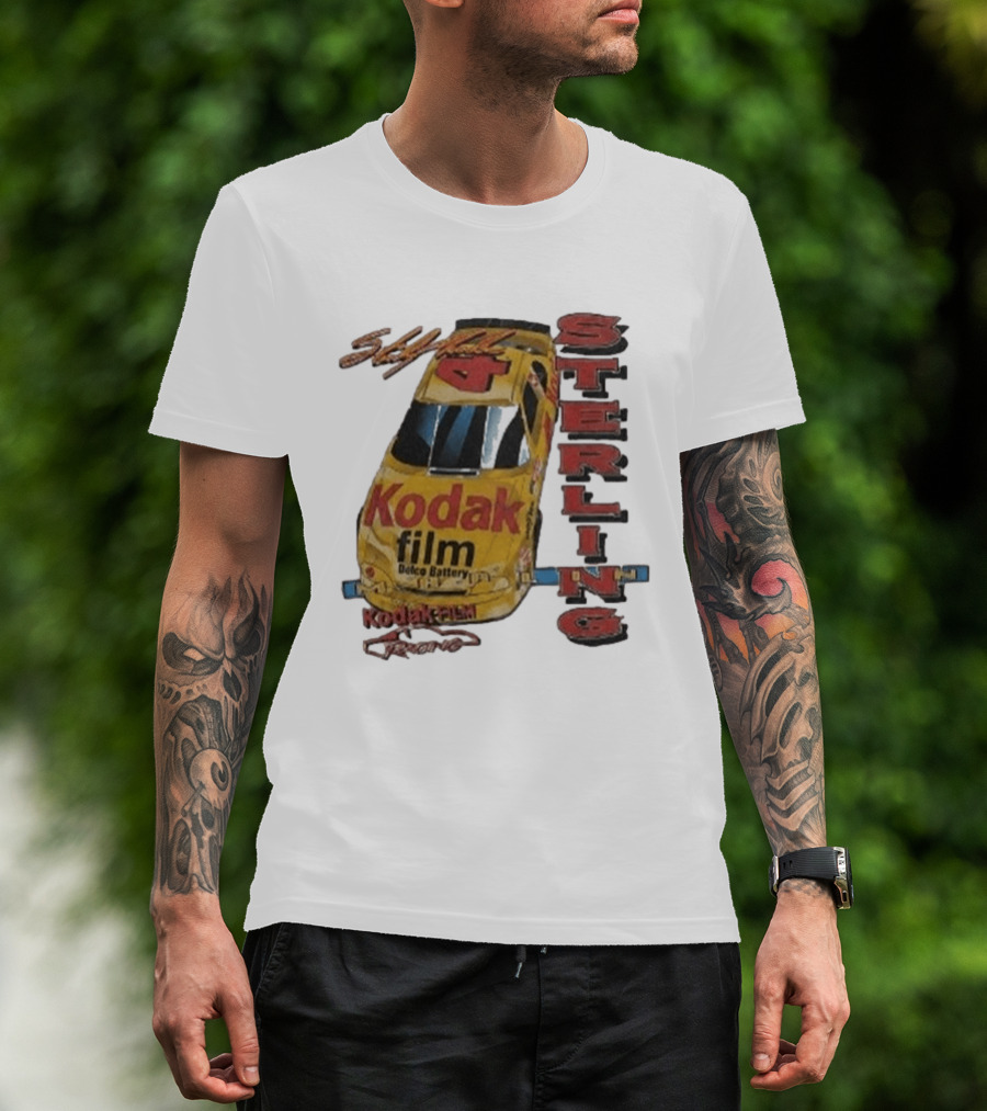 AJ Dillon Kodak Racing Sterling Marlin Kodak Film Delco Battery Car T-Shirt