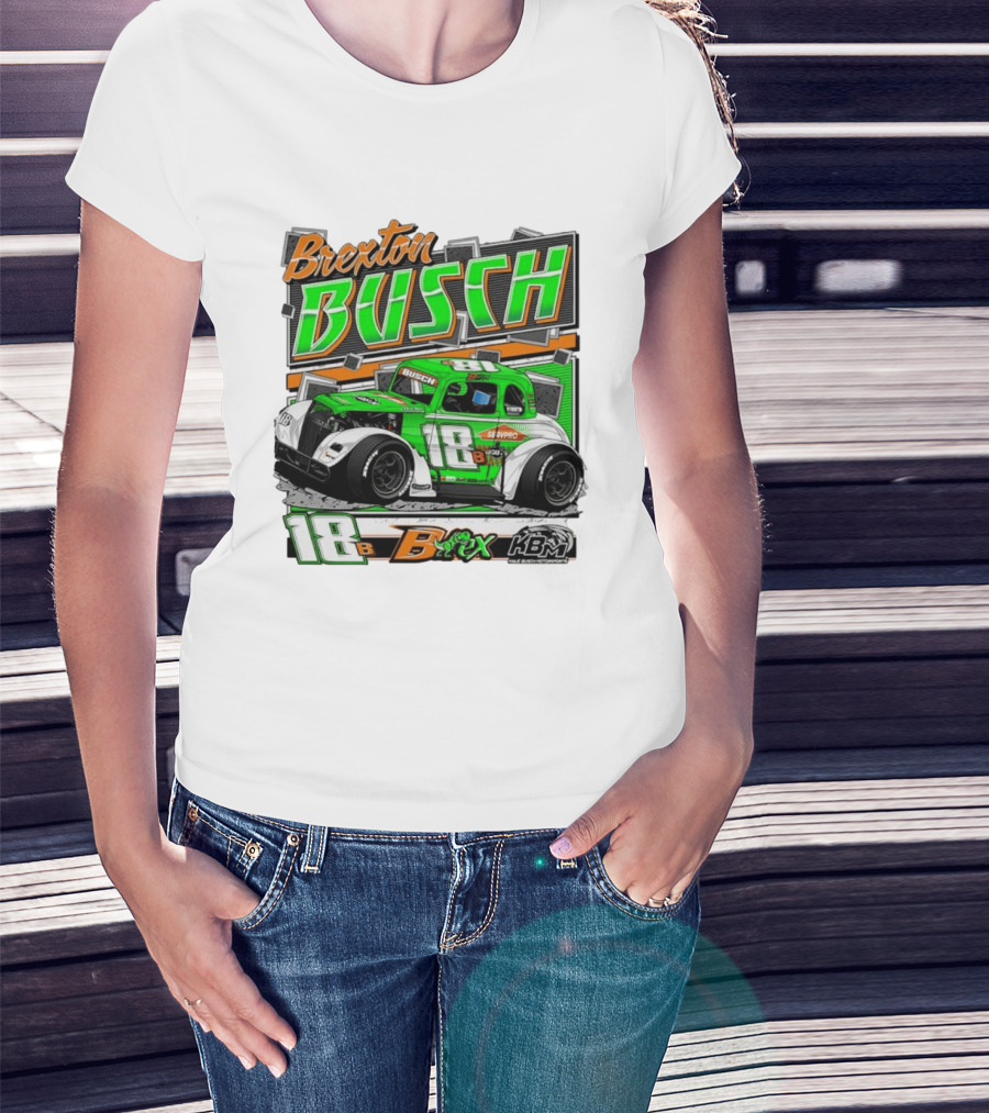 Brexton Busch 18 B Rex KBM Race Car Graphic 2026 T-Shirt