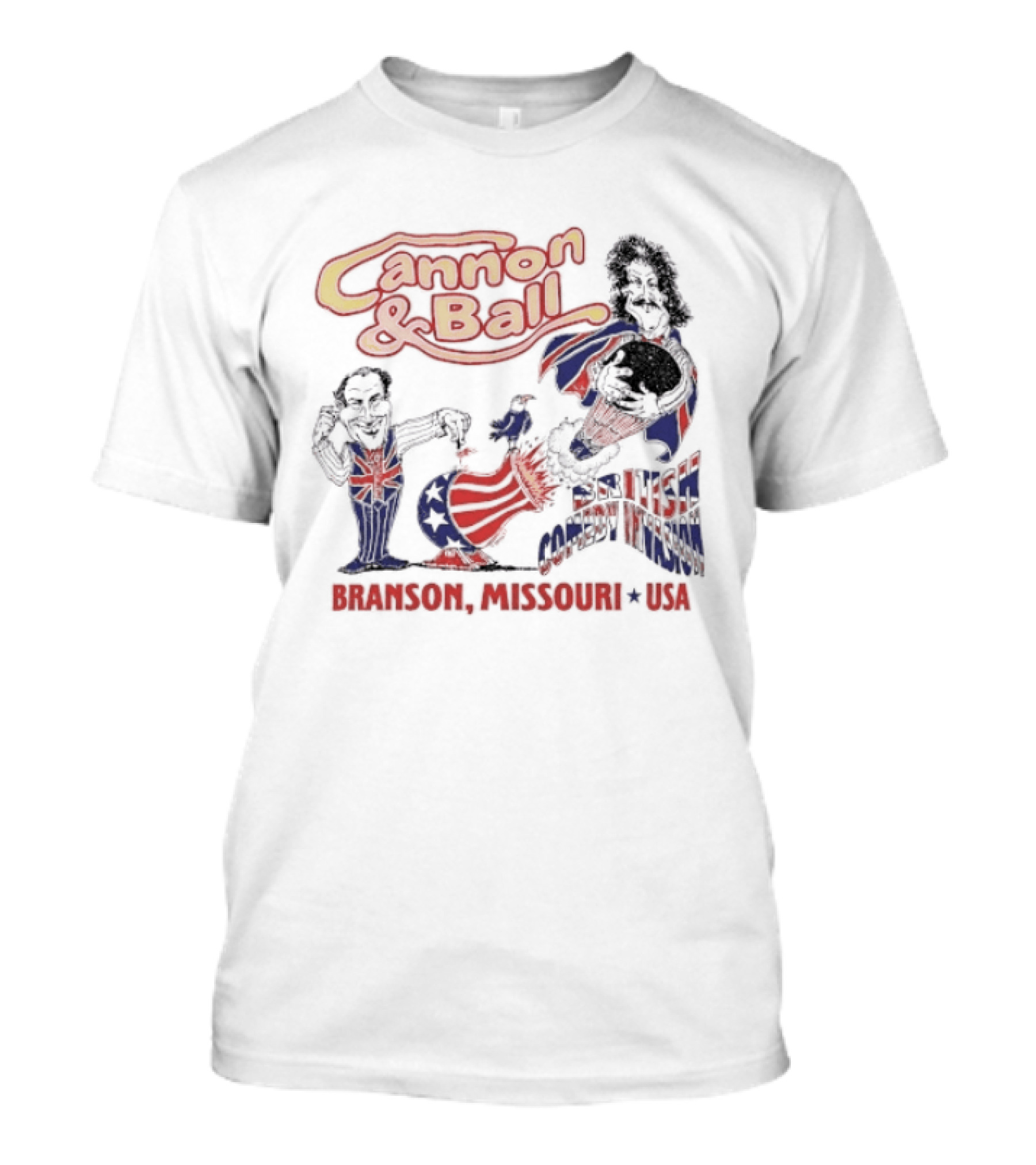 Cannon And Ball Branson Missouri USA British Comedy T-Shirt