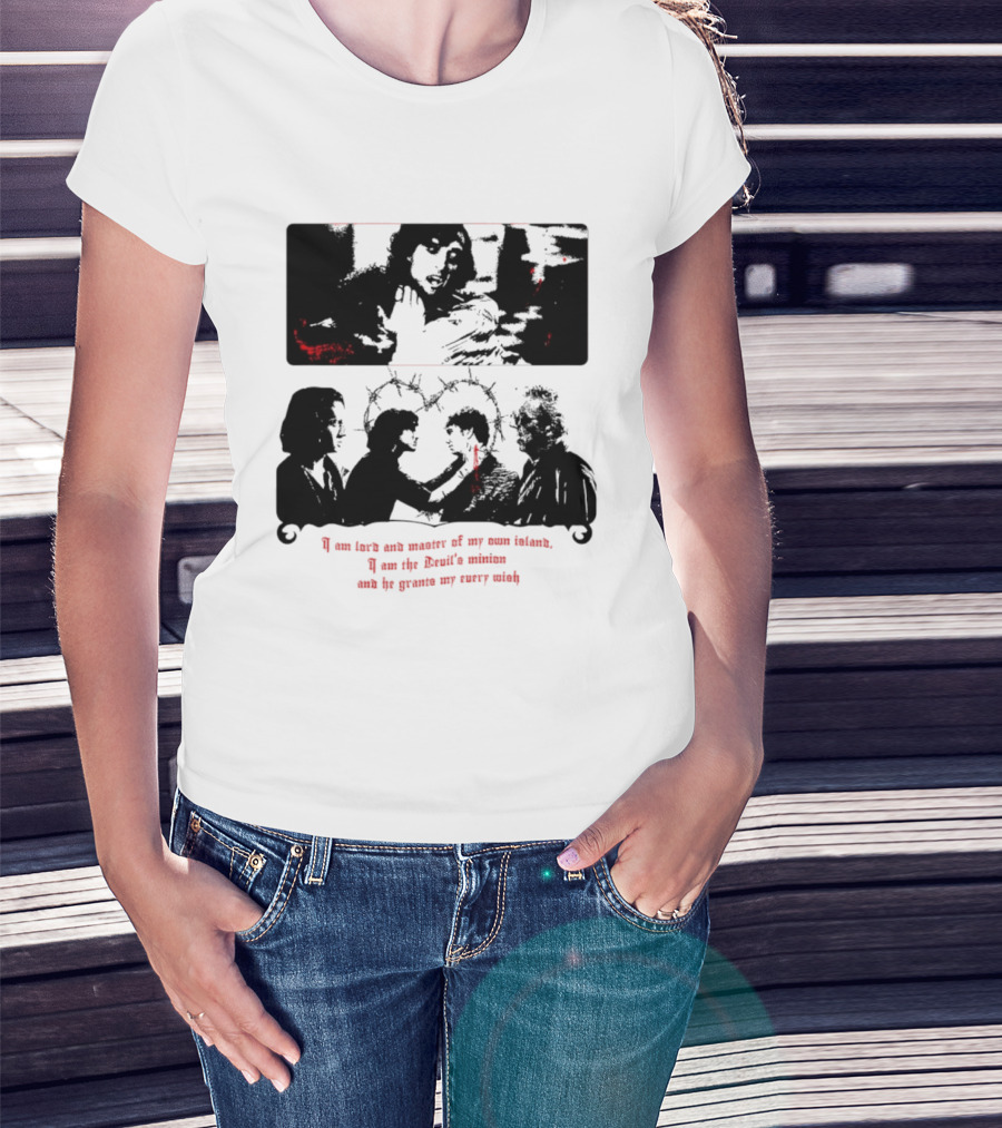 Devil's Minion Gothic Cult Barbed Wire I Am Love And Master Of My Own Nature T-Shirt