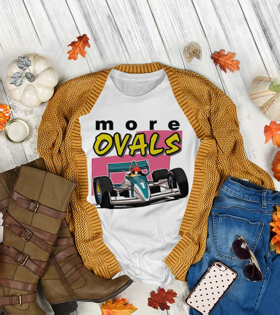 more ovals race car motorsport racer T-Shirt