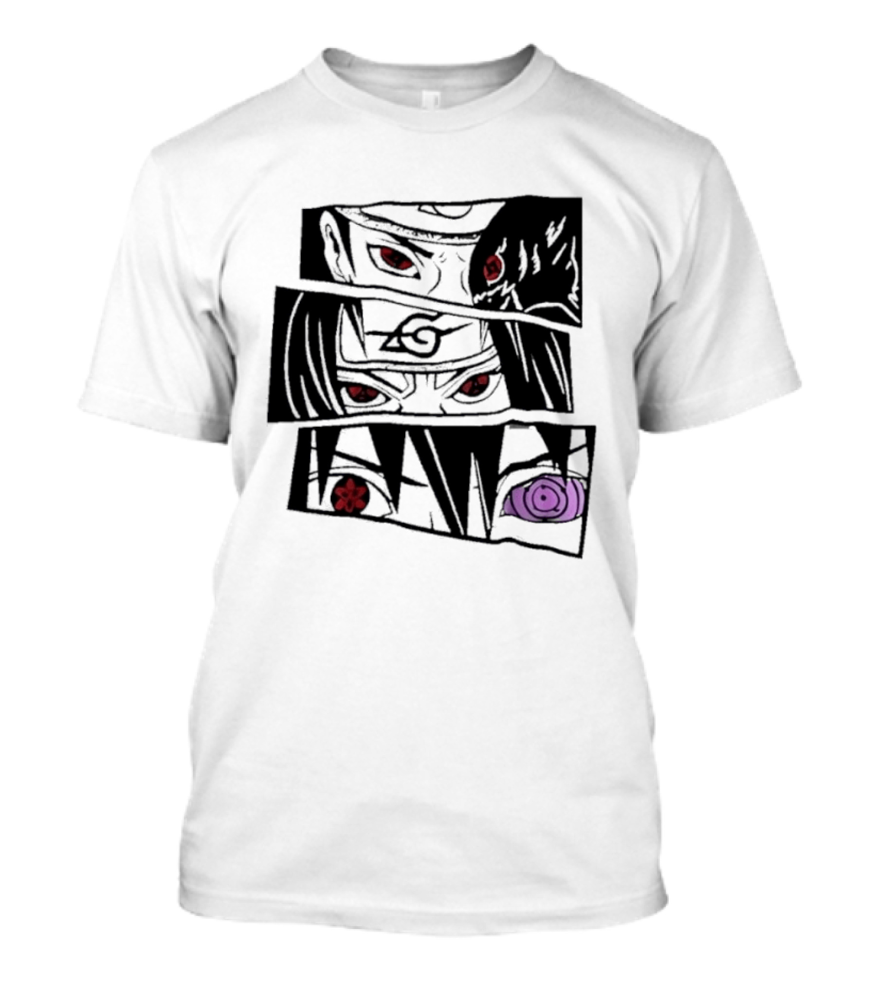 Uchiha Itachi Sasuke Sharingan Rinnegan Eyes Anime Trends 2026 T-Shirt