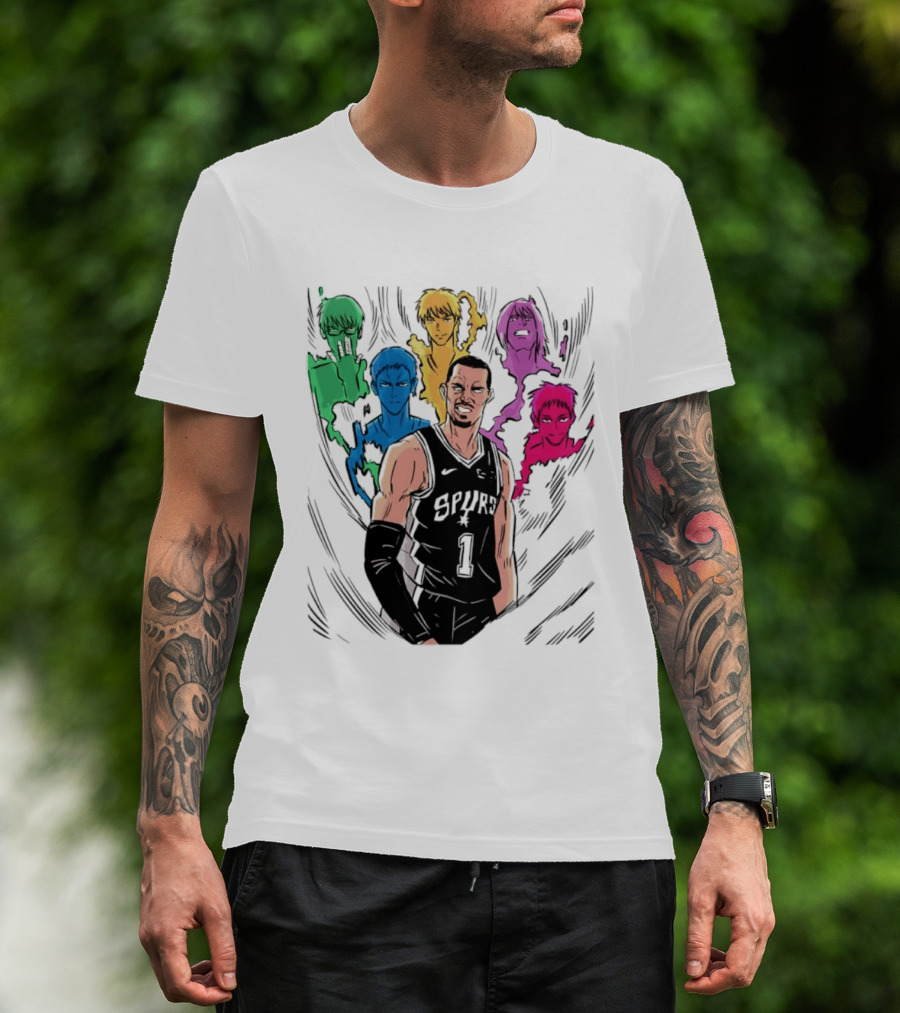 San Antonio Spurs Generation Of Miracles Anime Basketball T-Shirt