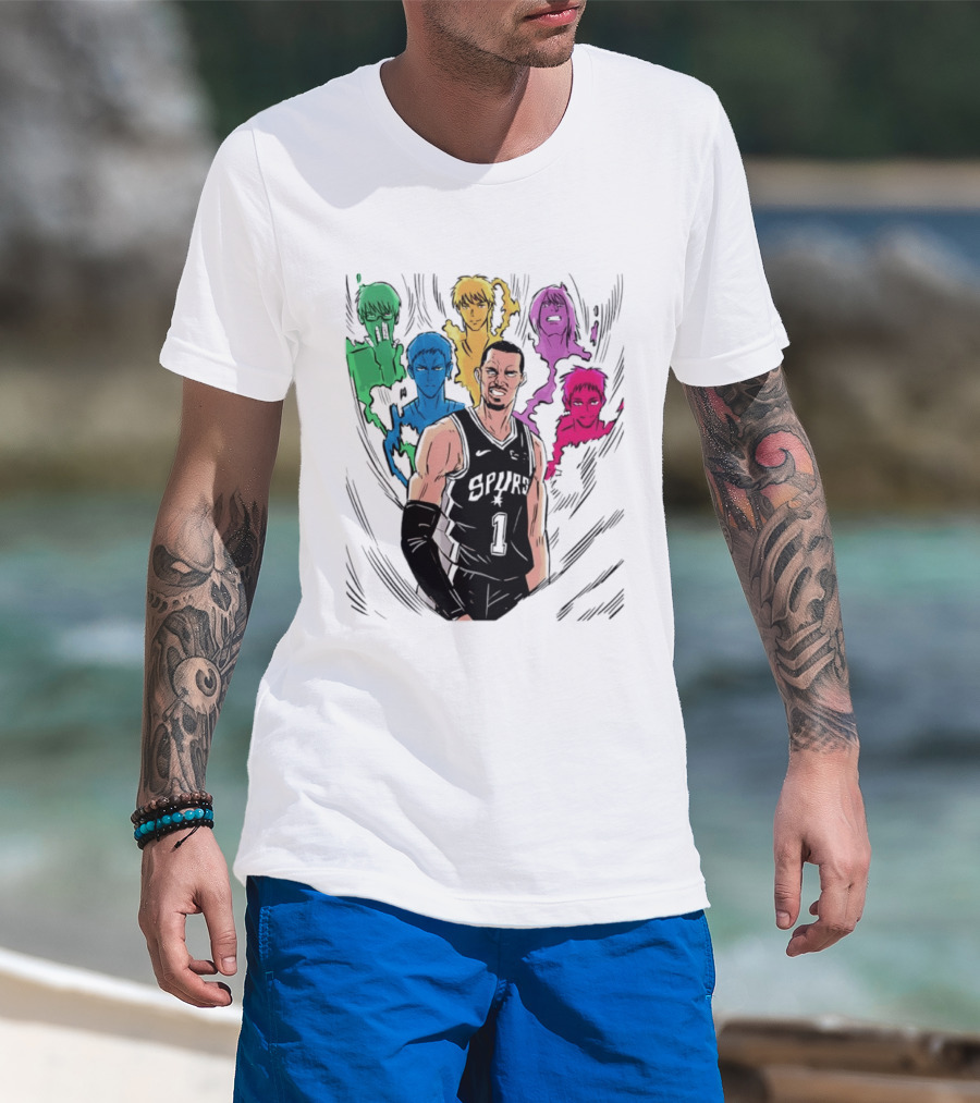San Antonio Spurs Generation Of Miracles Anime Basketball T-Shirt