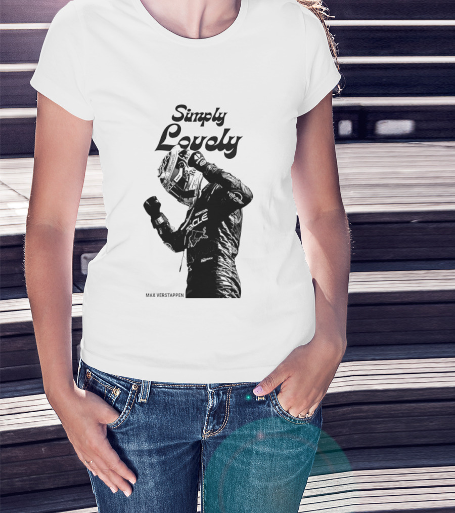Simply Lovely Max Verstappen Racing Celebration Pose T-Shirt