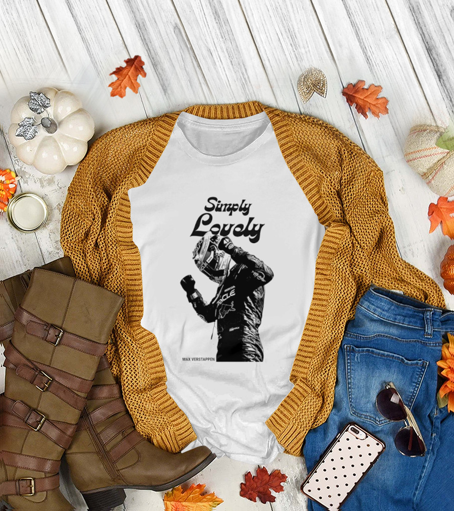 Simply Lovely Max Verstappen Racing Celebration Pose T-Shirt