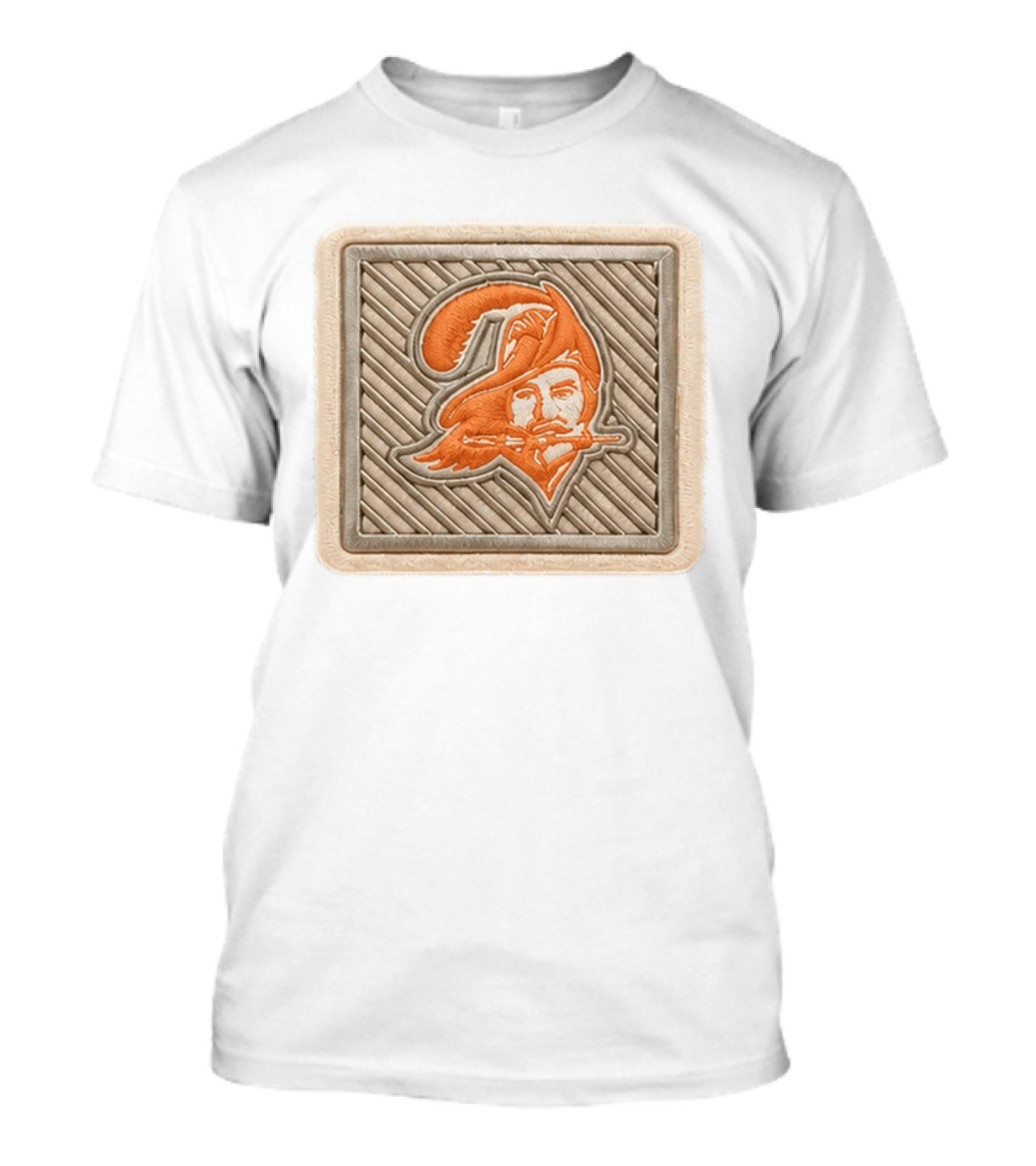TB Buccaneers 2026 Training Camp Hat Retro Pirate Patch T-Shirt