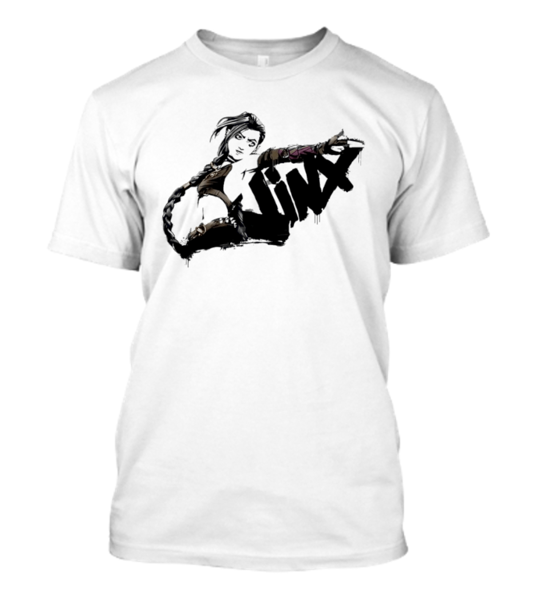 Arcane Jinx League Of Legends Season 2 Graffiti Spray Paint T-Shirt