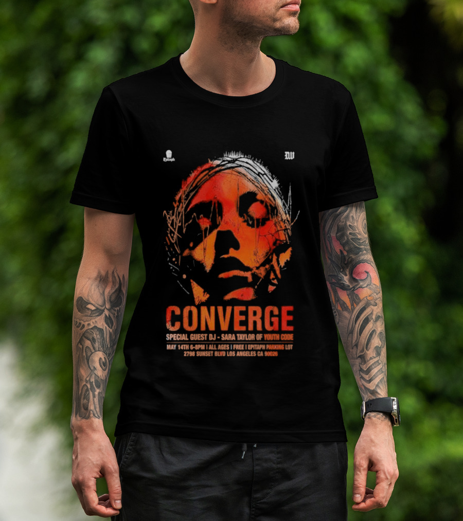 Converge Special Guest DJ Baba Tuesday Wonderland May 14 Los Angeles CA 2026 T-Shirt