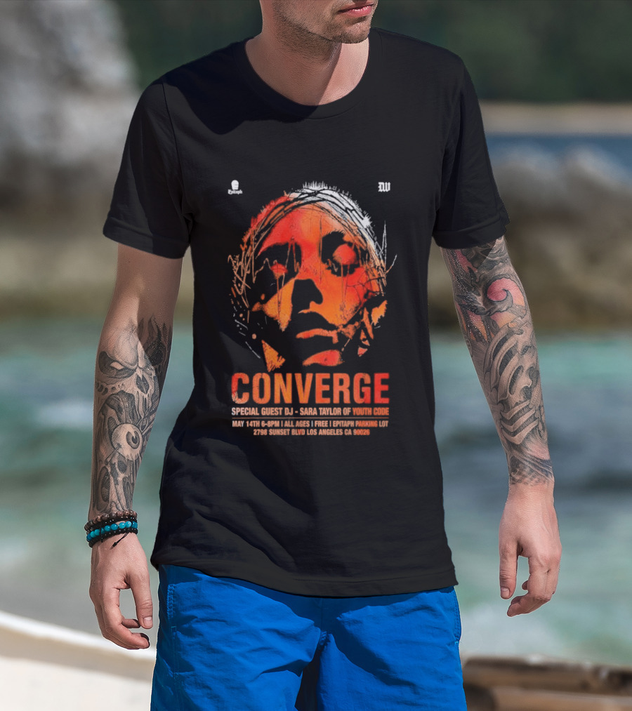 Converge Special Guest DJ Baba Tuesday Wonderland May 14 Los Angeles CA 2026 T-Shirt