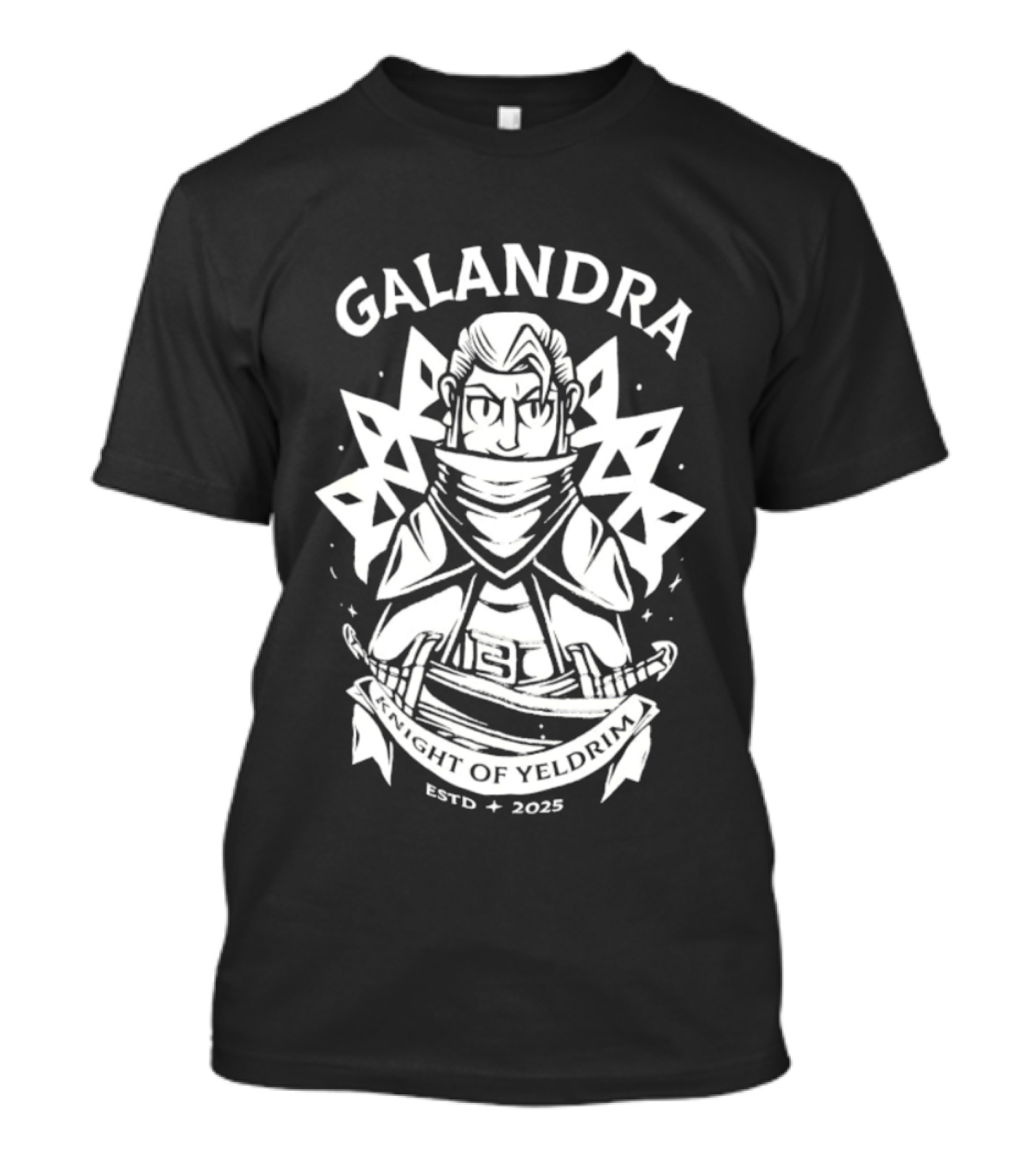 Galandra Knight Of Yeldrim Estd 2025 Fantasy Warrior T-Shirt
