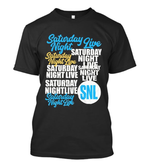 Saturday Night Live SNL Repeat Text Collage T-Shirt