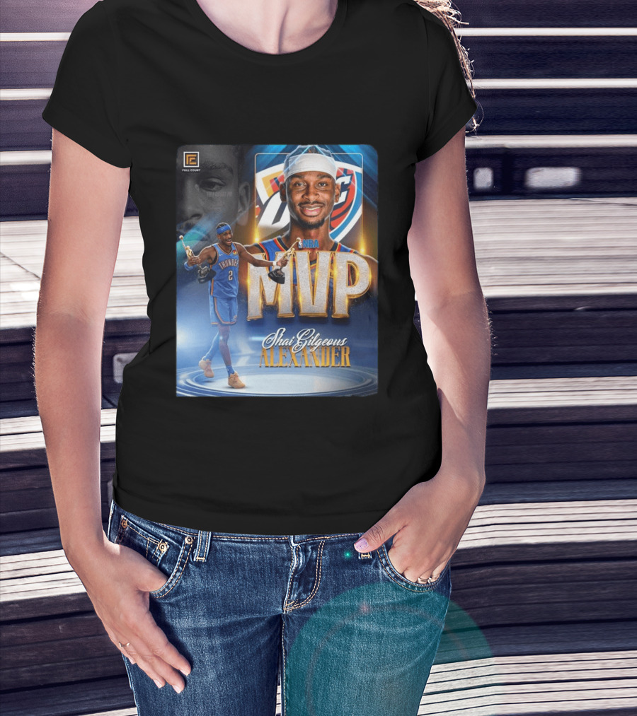 Shai Gilgeous Alexander MVP NBA 2024 Oklahoma City Thunder T-Shirt