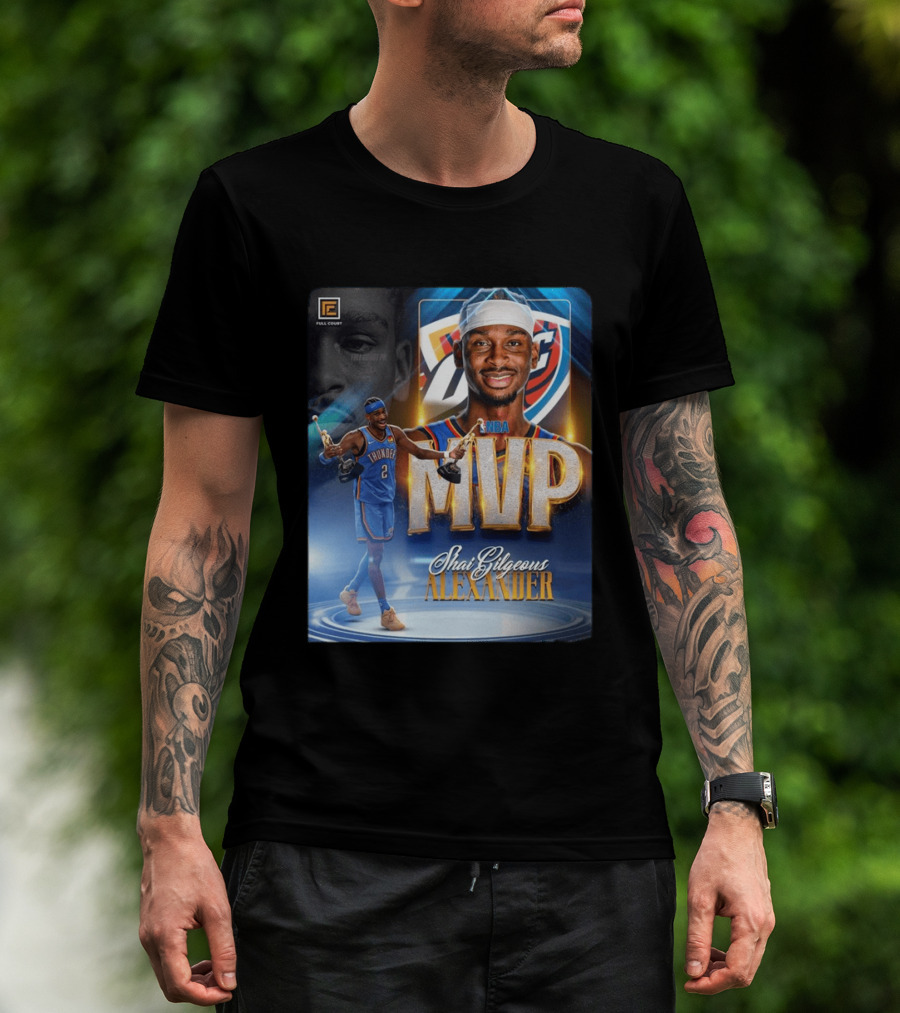 Shai Gilgeous Alexander MVP NBA 2024 Oklahoma City Thunder T-Shirt