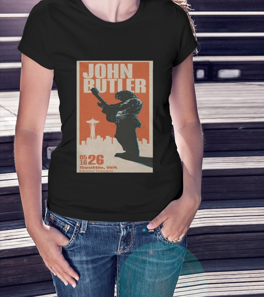 John Butler Live At Moore Theatre Seattle WA May 16 2026 T-Shirt