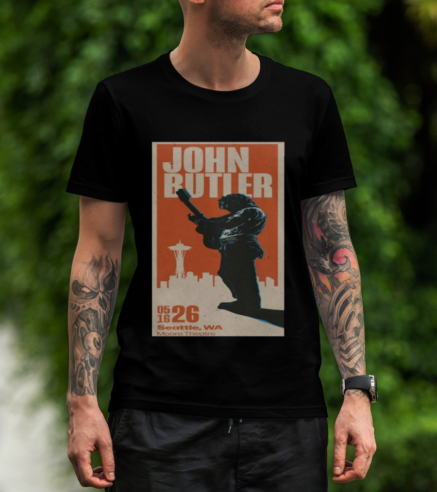 John Butler Live At Moore Theatre Seattle WA May 16 2026 T-Shirt