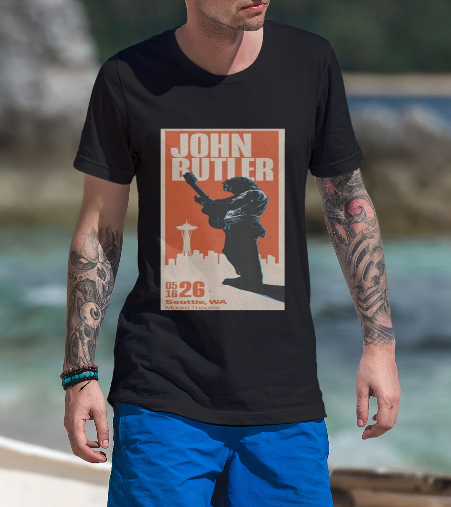 John Butler Live At Moore Theatre Seattle WA May 16 2026 T-Shirt