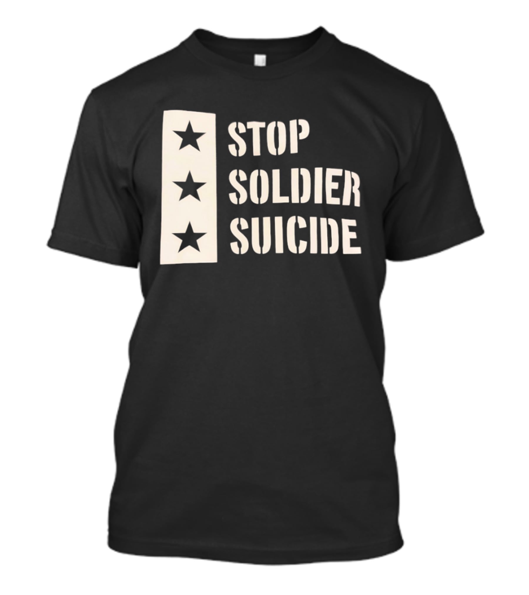Stop Soldier Suicide Three Star T-Shirt