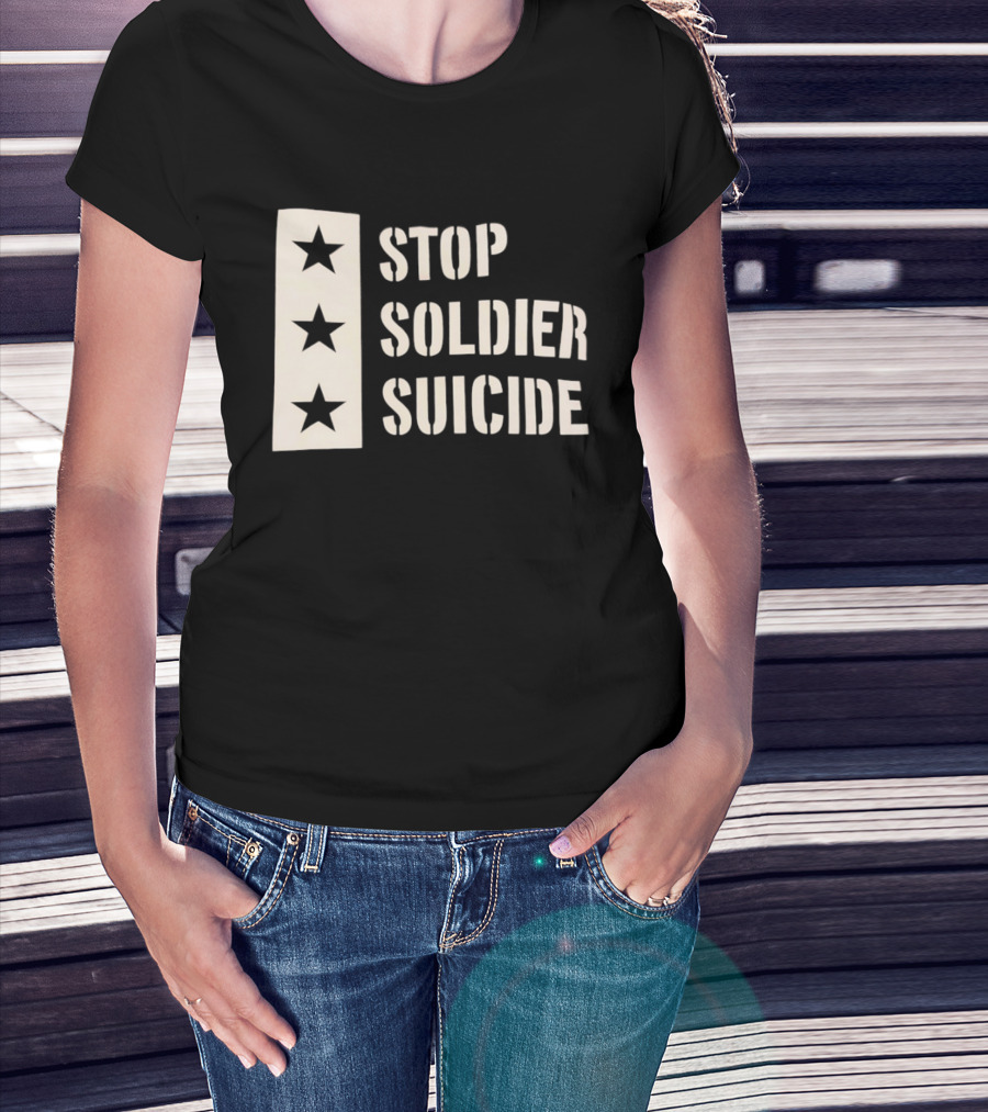 Stop Soldier Suicide Three Star T-Shirt