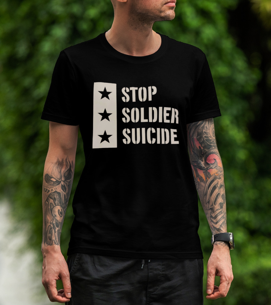 Stop Soldier Suicide Three Star T-Shirt