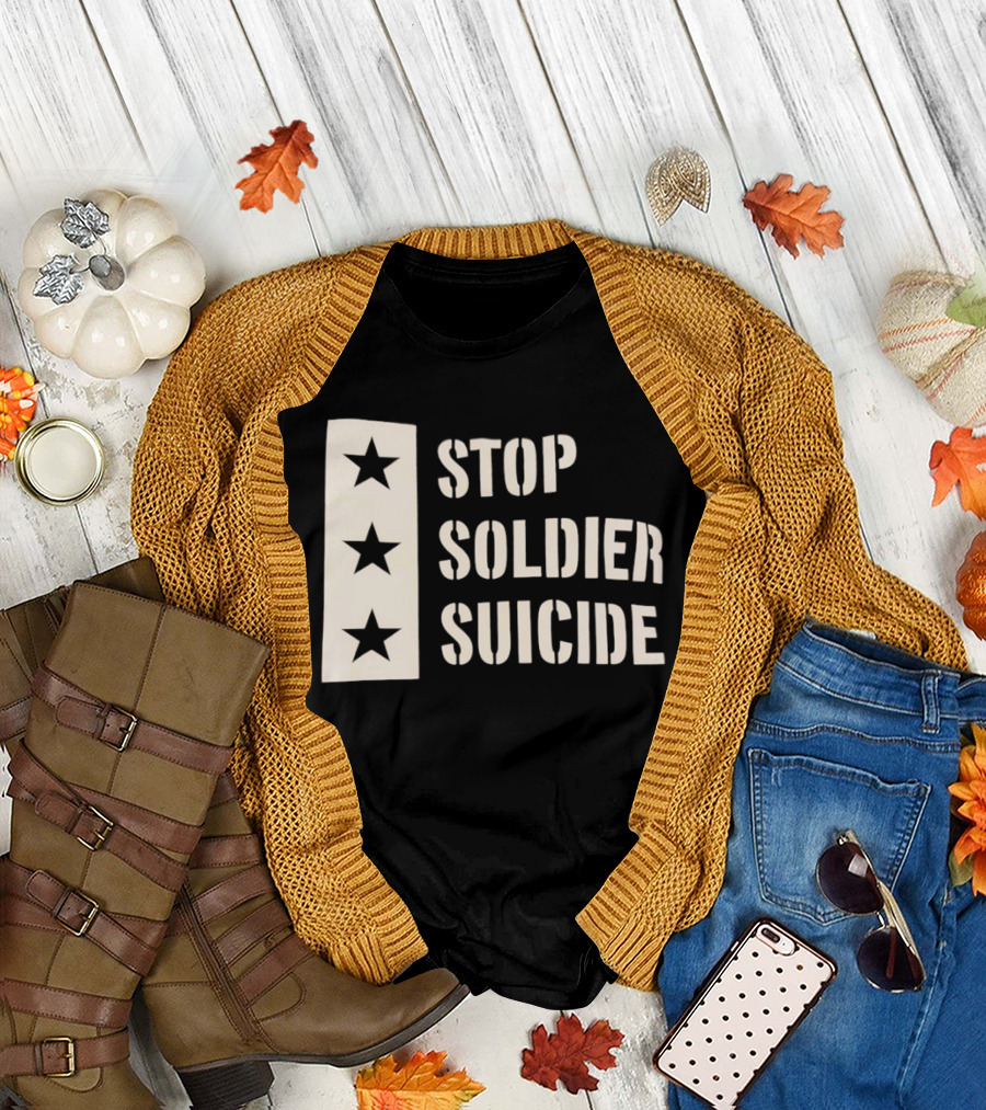 Stop Soldier Suicide Three Star T-Shirt