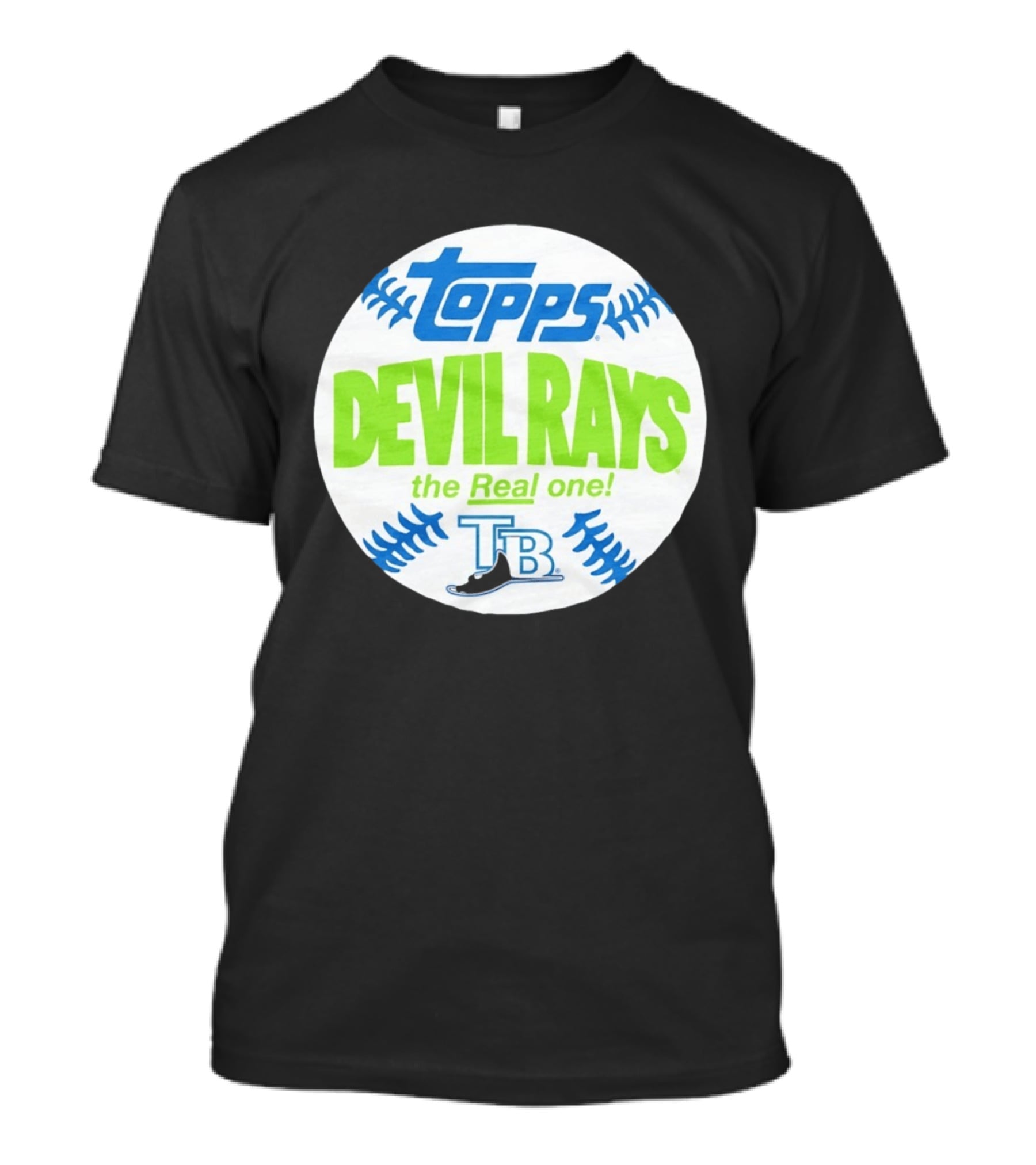 Tampa Bay Devil Rays Topps The Real One TB Vintage Baseball T-Shirt