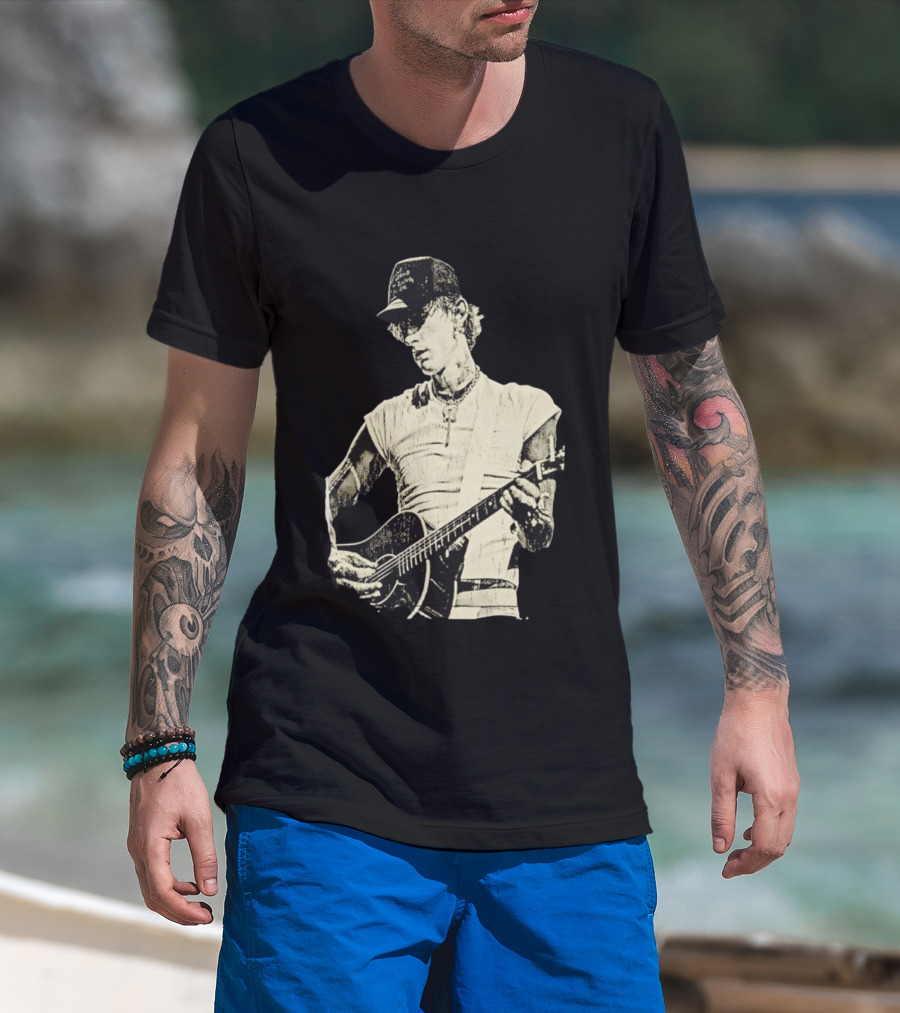 Machine Gun Kelly Americana Tour 2026 Vintage Guitar T-Shirt