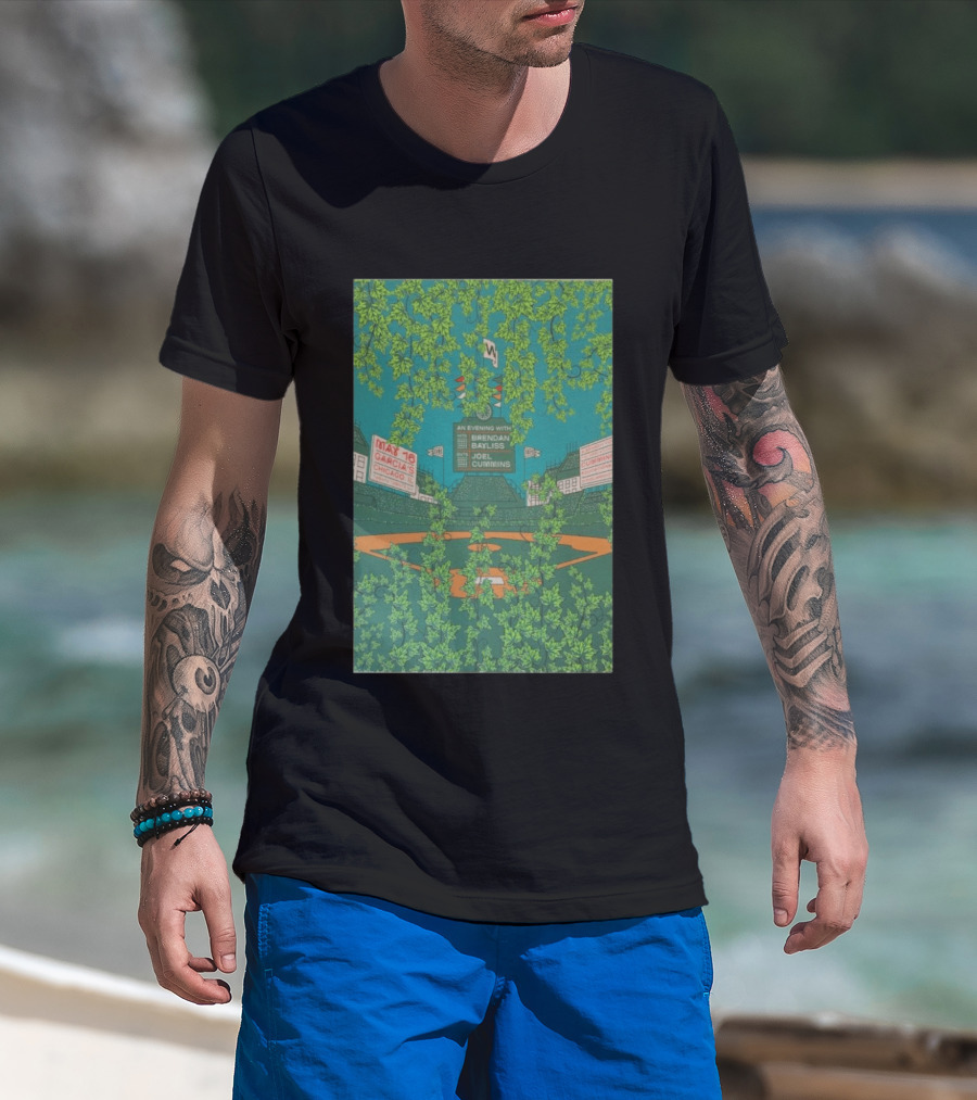 Umphrey's McGee An Evening With Brendan Bayliss Joel Cummins Garcia's Chicago IL May 16 Baseball Field T-Shirt