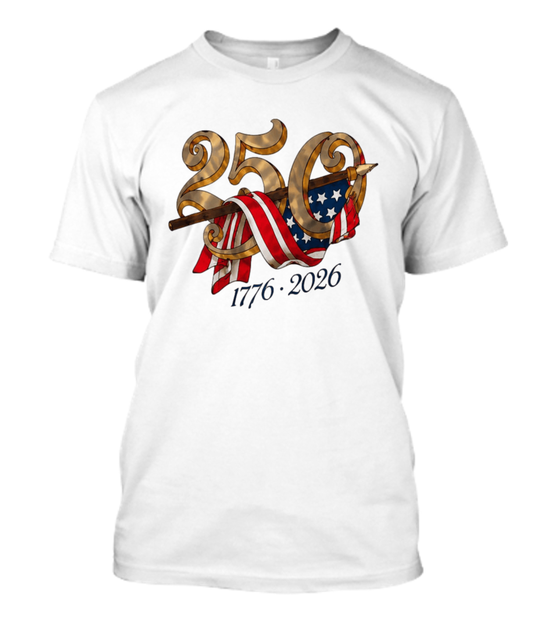 America 250 Years 1776 2026 Dodgers Celebration T-Shirt