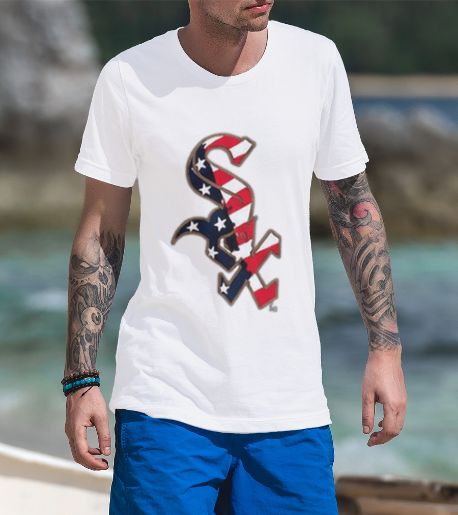 250 Years America 1776 2026 White Sox Stars Stripes MLB T-Shirt