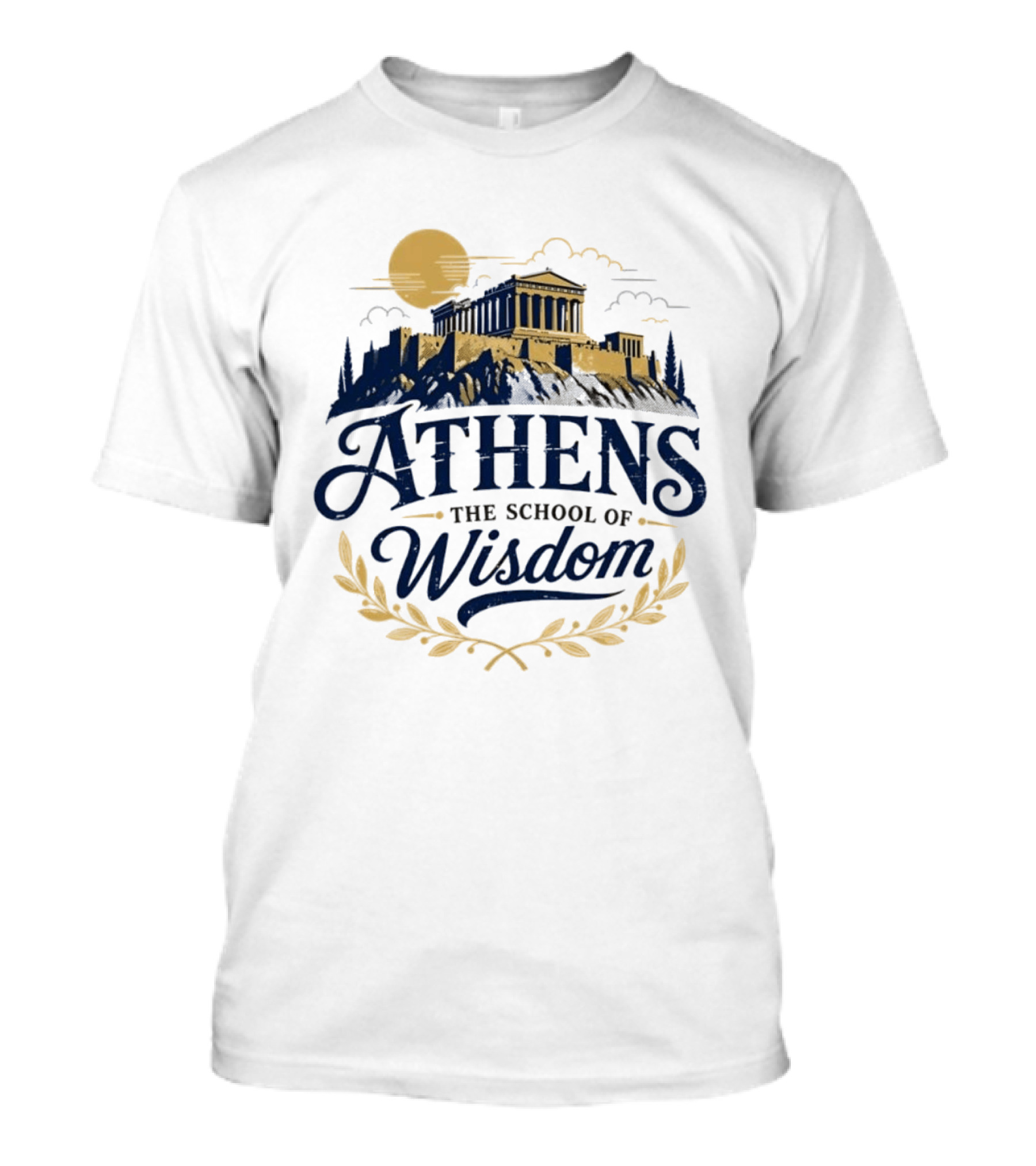 Athens Wisdom Academy Parthenon Symbolism T-Shirt
