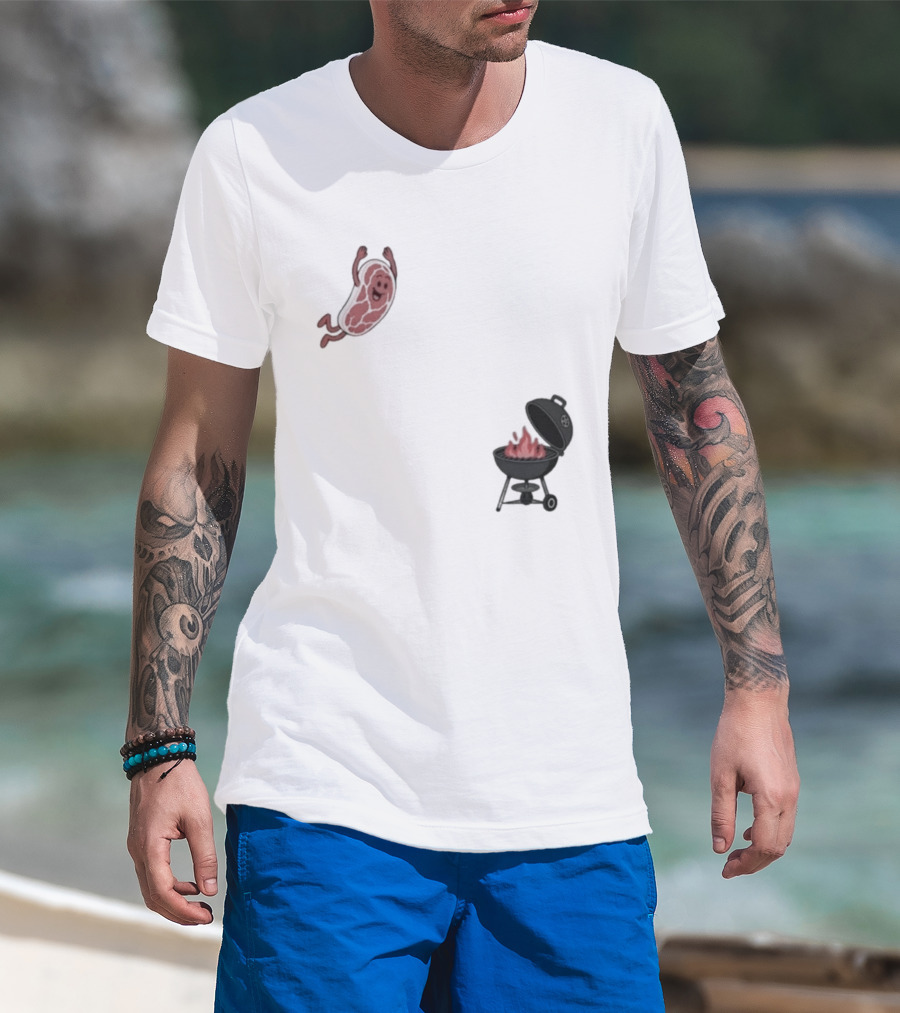 BBQ Jumping Steak 2026 Funny Grill T-Shirt