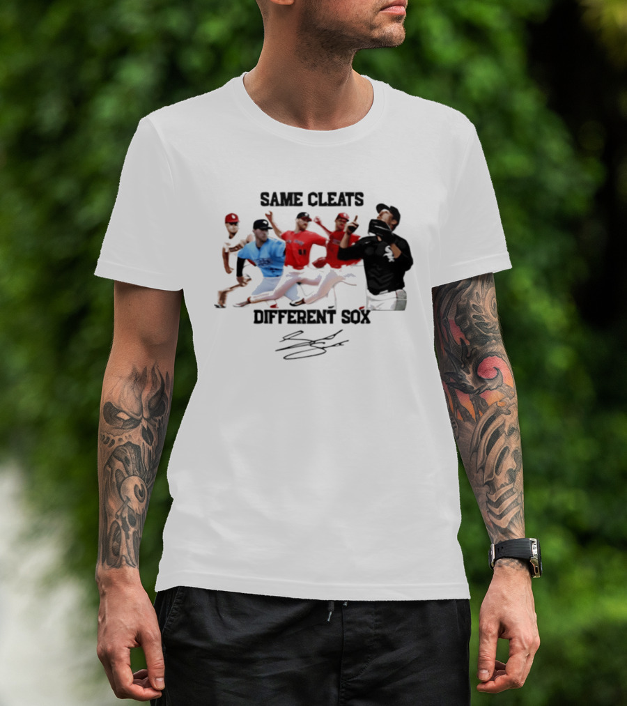 MLB Same Cleats Different Sox Baseball Players T-Shirt