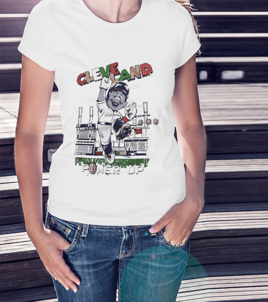 Cleveland Guardians Mario Power Up Gaming Baseball MLB 2026 Season Trending T-Shirt
