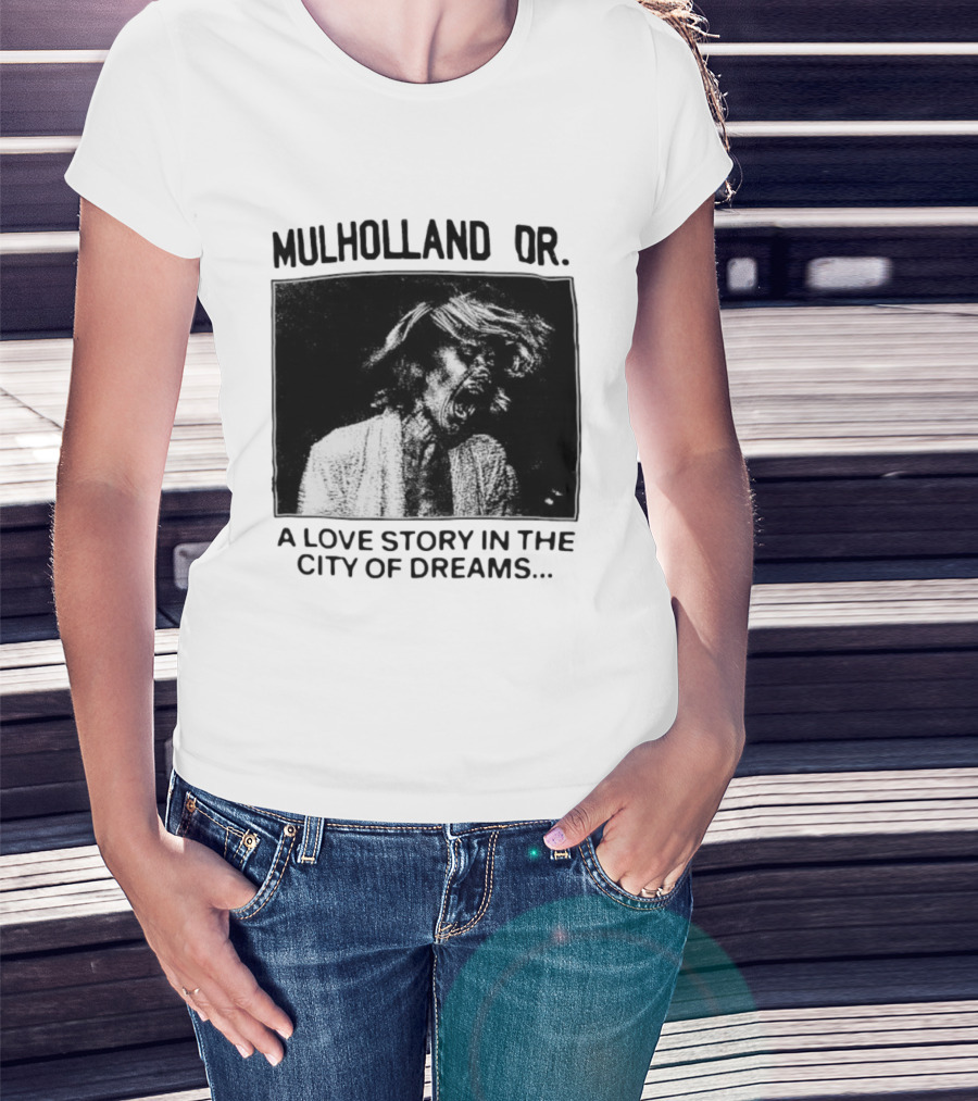 Mulholland Dr. A Love Story In The City Of Dreams Vintage Noir Aesthetic T-Shirt
