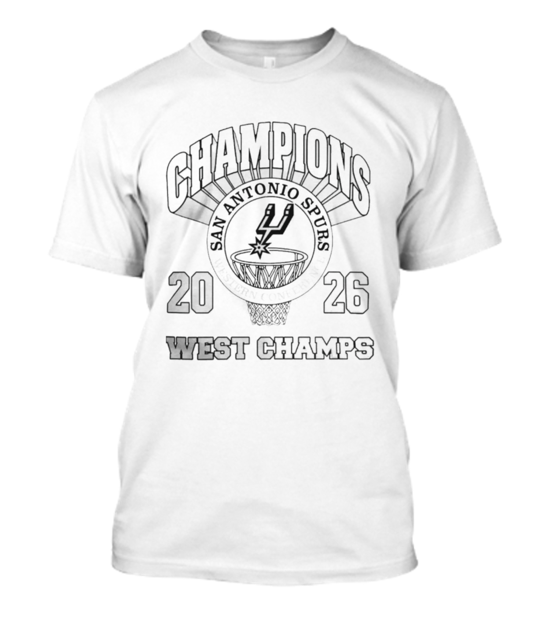 San Antonio Spurs Western Conference Champions 2026 T-Shirt