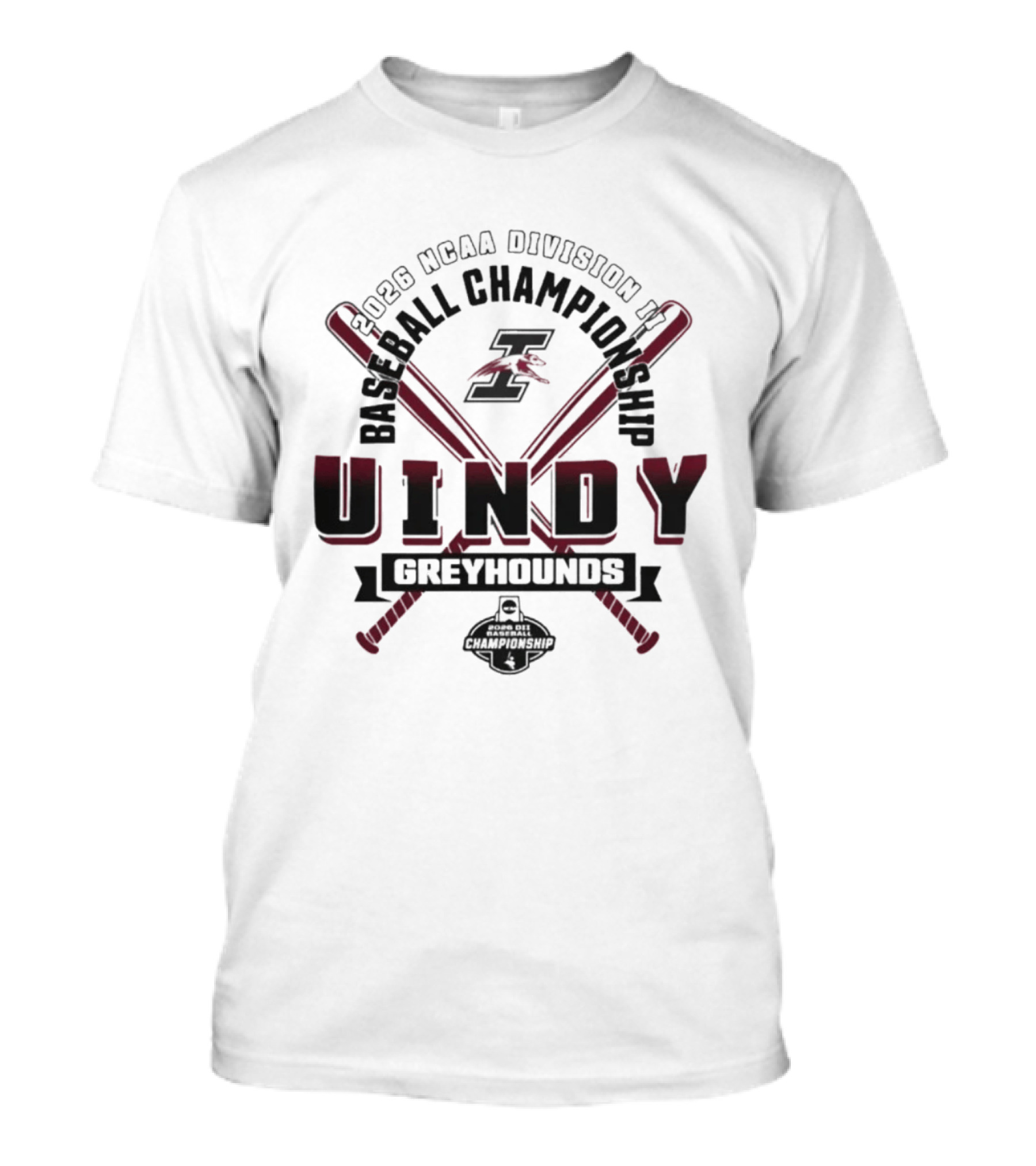 2026 NCAA Division II Baseball Championship UIndy Greyhounds T-Shirt