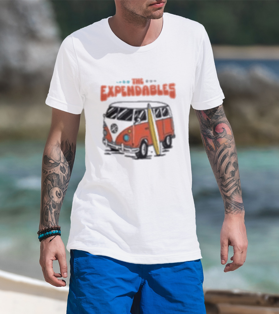 The Expendables Surfer Van Santa Cruz CA T-Shirt