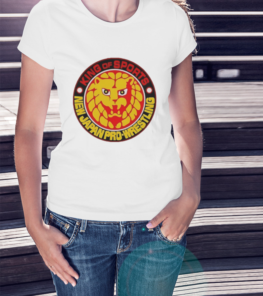 King Of Sports New Japan Pro Wrestling Lion T-Shirt