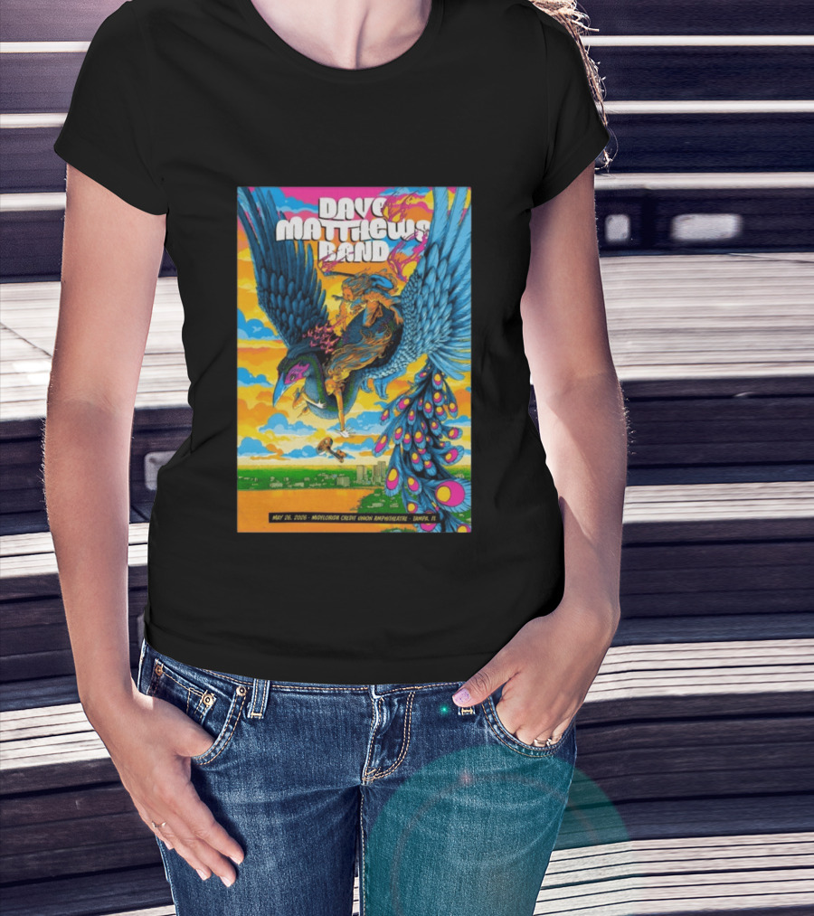 Dave Matthews Band May 26 2026 MidFlorida Credit Union Amphitheatre Tampa FL T-Shirt