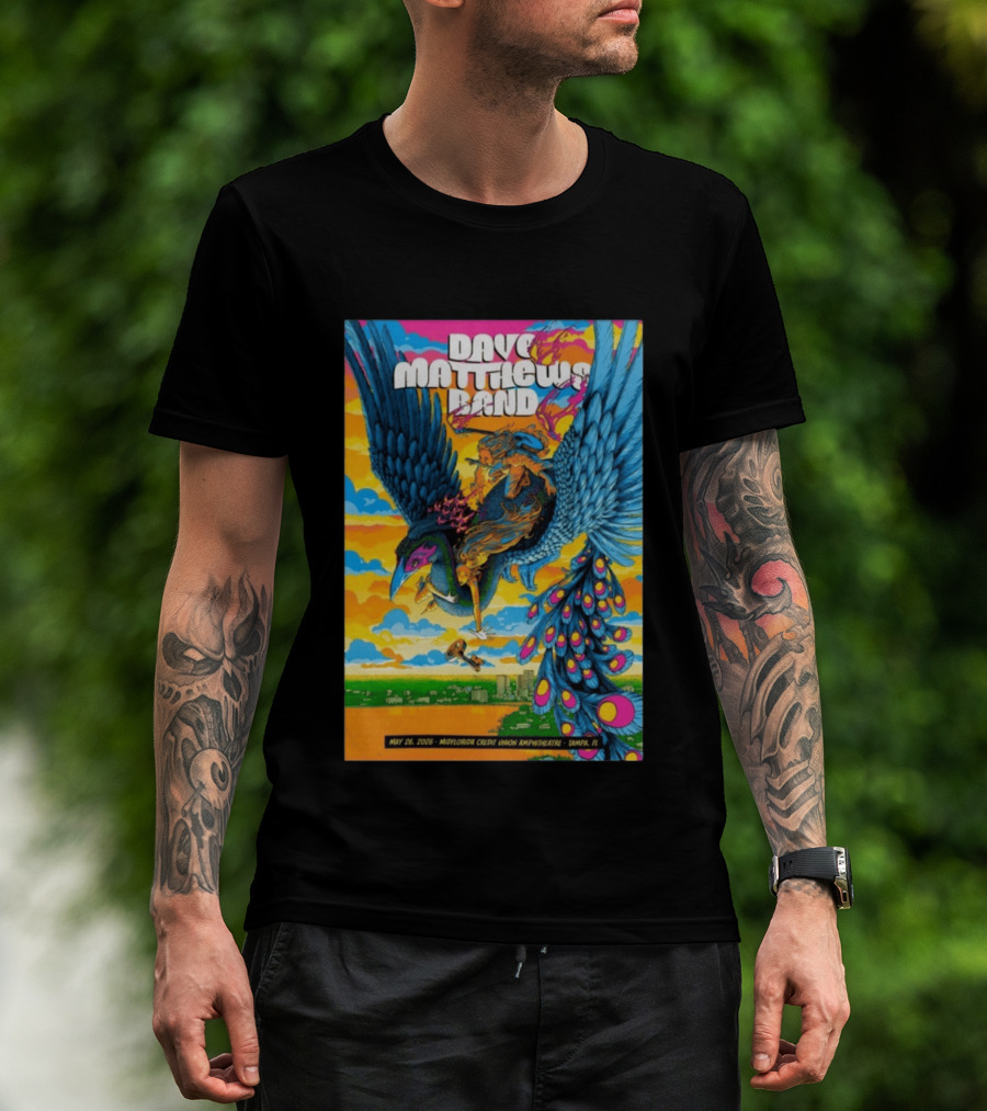Dave Matthews Band May 26 2026 MidFlorida Credit Union Amphitheatre Tampa FL T-Shirt