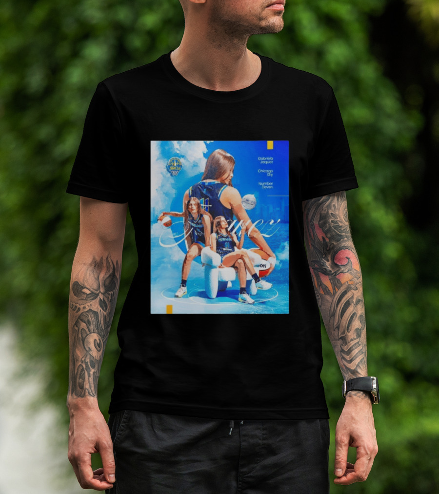 Chicago Sky Gabriela Jaquez Number Eleven Basketball T-Shirt
