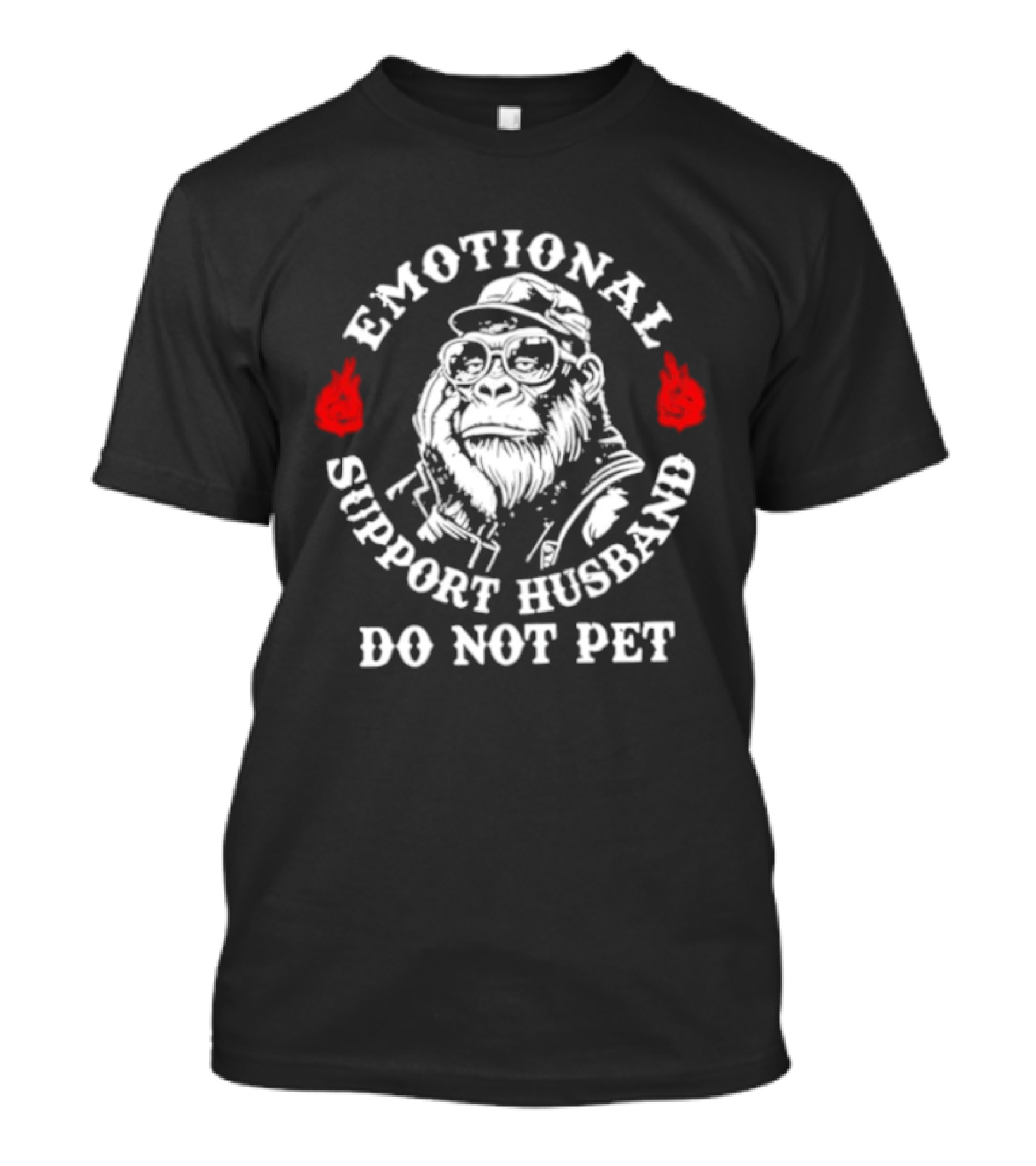 Emotional Support Husband Gorilla Do Not Pet T-Shirt