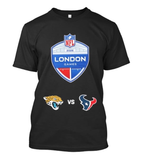 NFL 2026 London Games Jacksonville Jaguars Vs Houston Texans Matchup T-Shirt