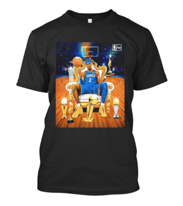 Shai Gilgeous Alexander Thunder NBA MVP 2025 26 Trophy Collection T-Shirt