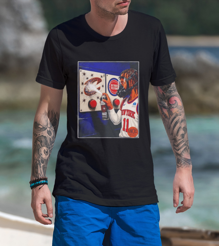 Spider Killer Jalen Brunson 11 New York Knicks Cavaliers Pistons Spray Knicks Mexico T-Shirt