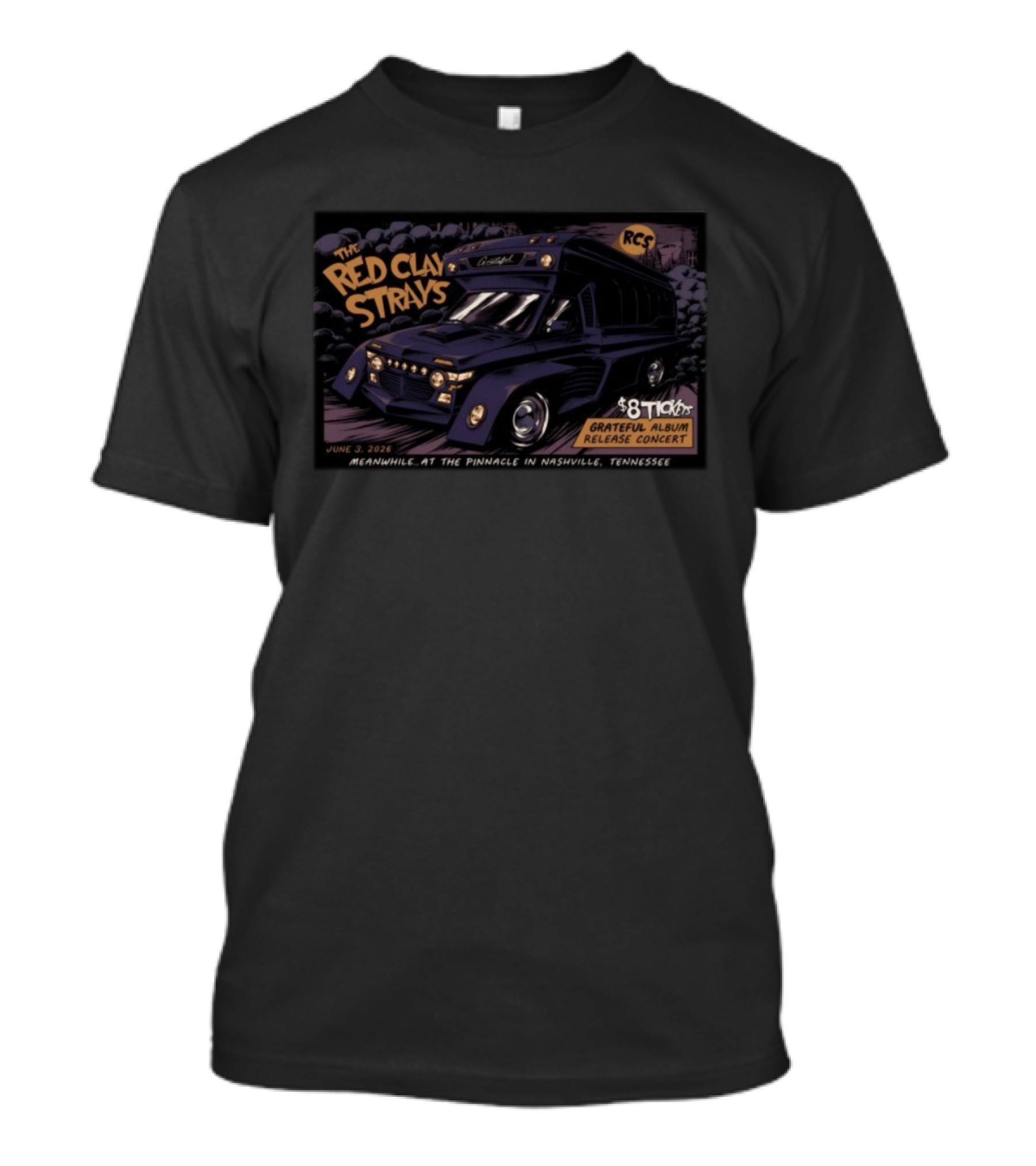 The Red Clay Strays Grateful Album Release Concert Nashville June 3 2026 $8 Tickets T-Shirt