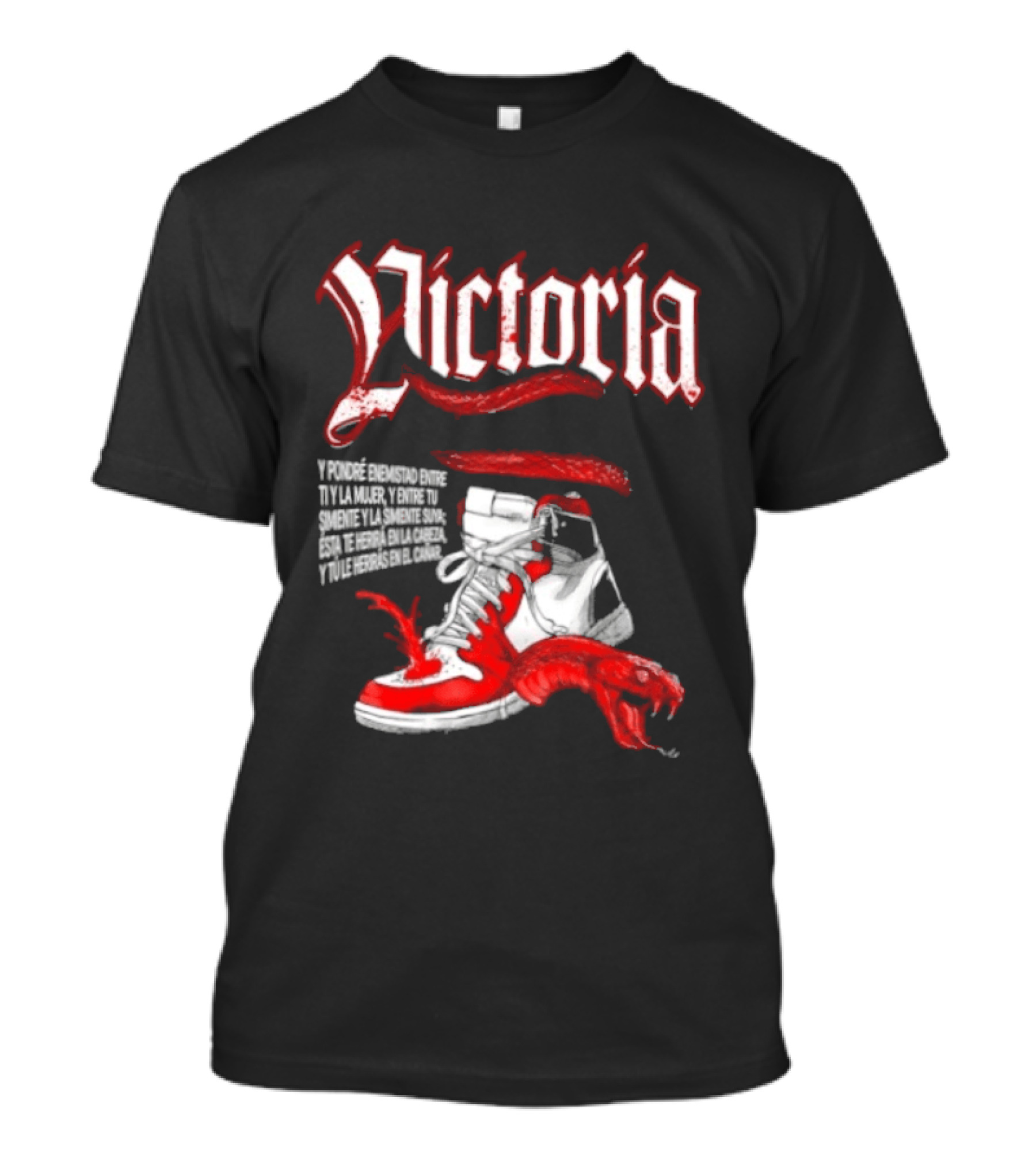 Victoria Y Pondré Enemistad Entre Ti Y La Mujer Simiente Suya Sneaker Serpent T-Shirt